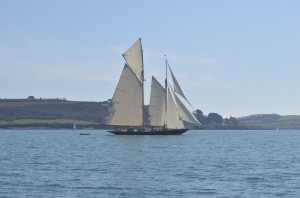 Falmouth is home to many beautiful Gaffer yachts