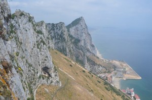 The famed rock of Gibraltar