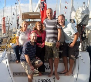 Our Atlantic crew - Susie, Neil, Lindsay, Gareth, Tom