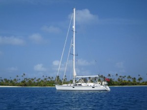 Adina anchored off San Blas