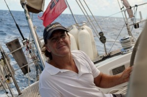 Tom on the helm