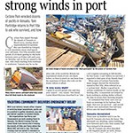 Strong winds in port, YM July 2015