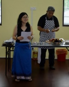 The lovely Christina opens Sarang Cookery - great fun!