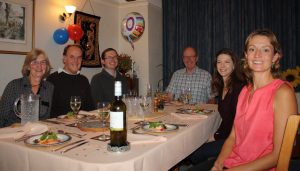 The family dinner - Richard hits the big 70 and still going strong